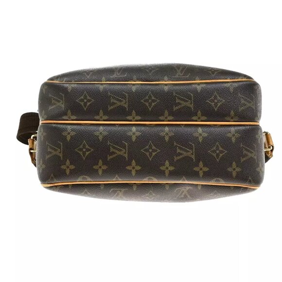 LOUIS VUITTON Reporter PM Crossbody Shoulder Bag Monogram Leather Brown France M - Picture 10 of 16